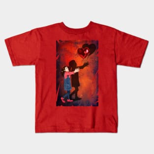 banksy the balloons girl Kids T-Shirt